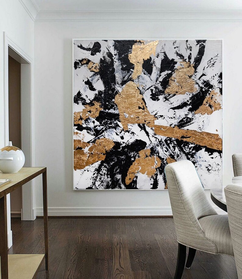 The artwork «Abstract Gold Wall Art» by Oleksii Zhukov, 2020