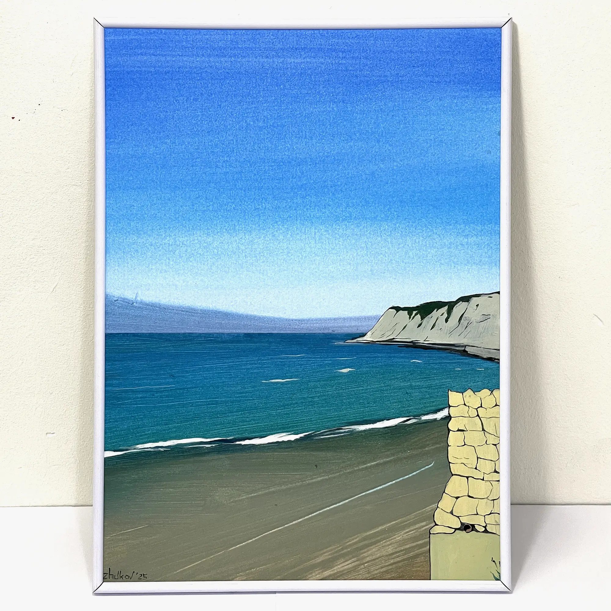 The artwork «Arrigunaga Beach» by Oleksiy Zhukov, 2025 The artwork «Arrigunaga Beach» by Oleksiy Zhukov, 2025