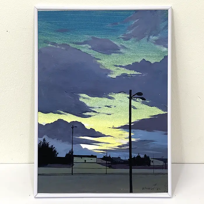 Artwork  «Atardecer en Cullera» • 2024 | Oleksiy Zhukov - @ozh.arts'