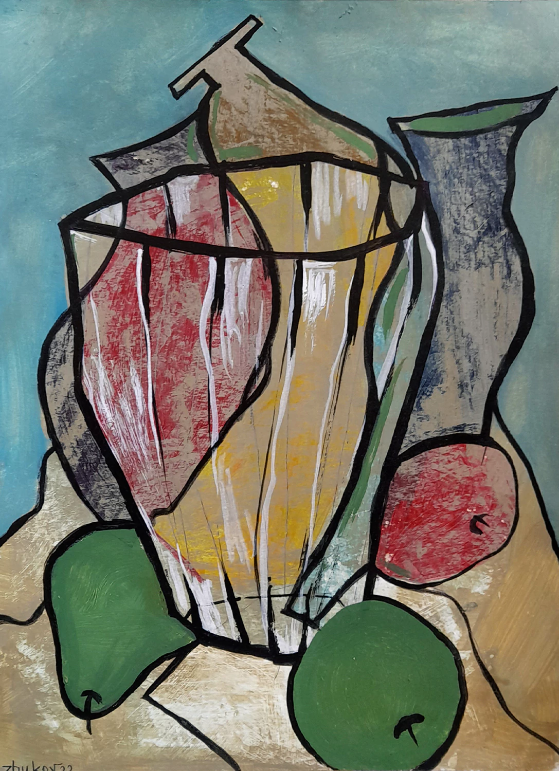 The artwork «Behind a faceted glass» by Oleksiy Zhukov, 2022