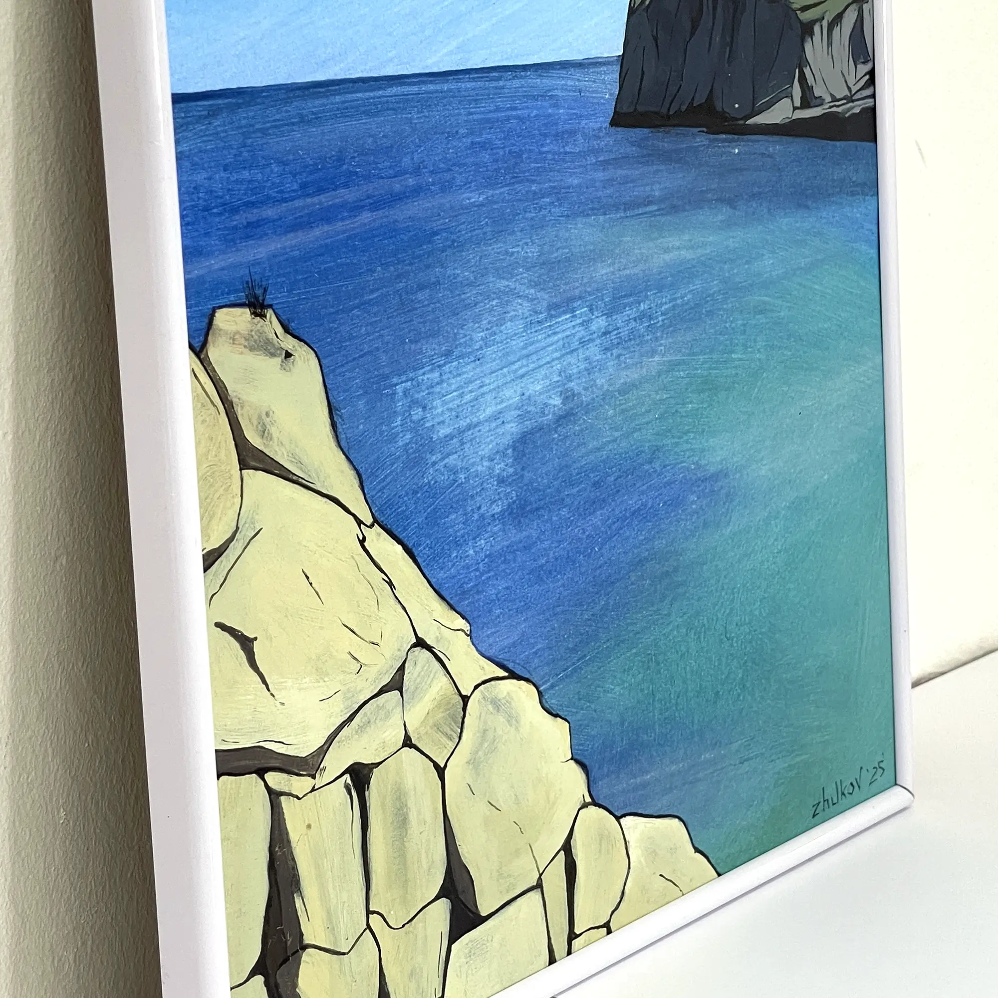 The artwork «Cala Granadella» by Oleksiy Zhukov, 2025