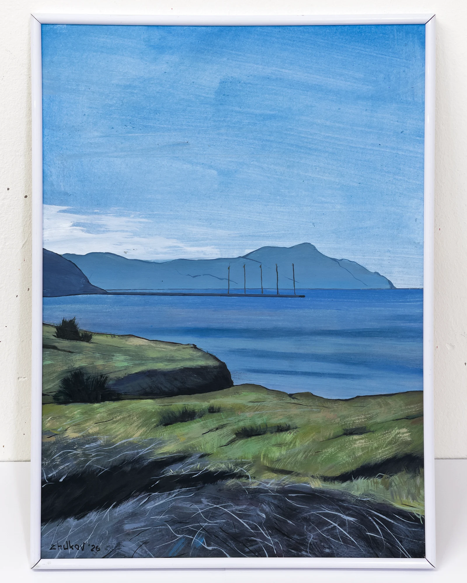 The artwork «Coast Near Getxo» by Oleksiy Zhukov, 2026