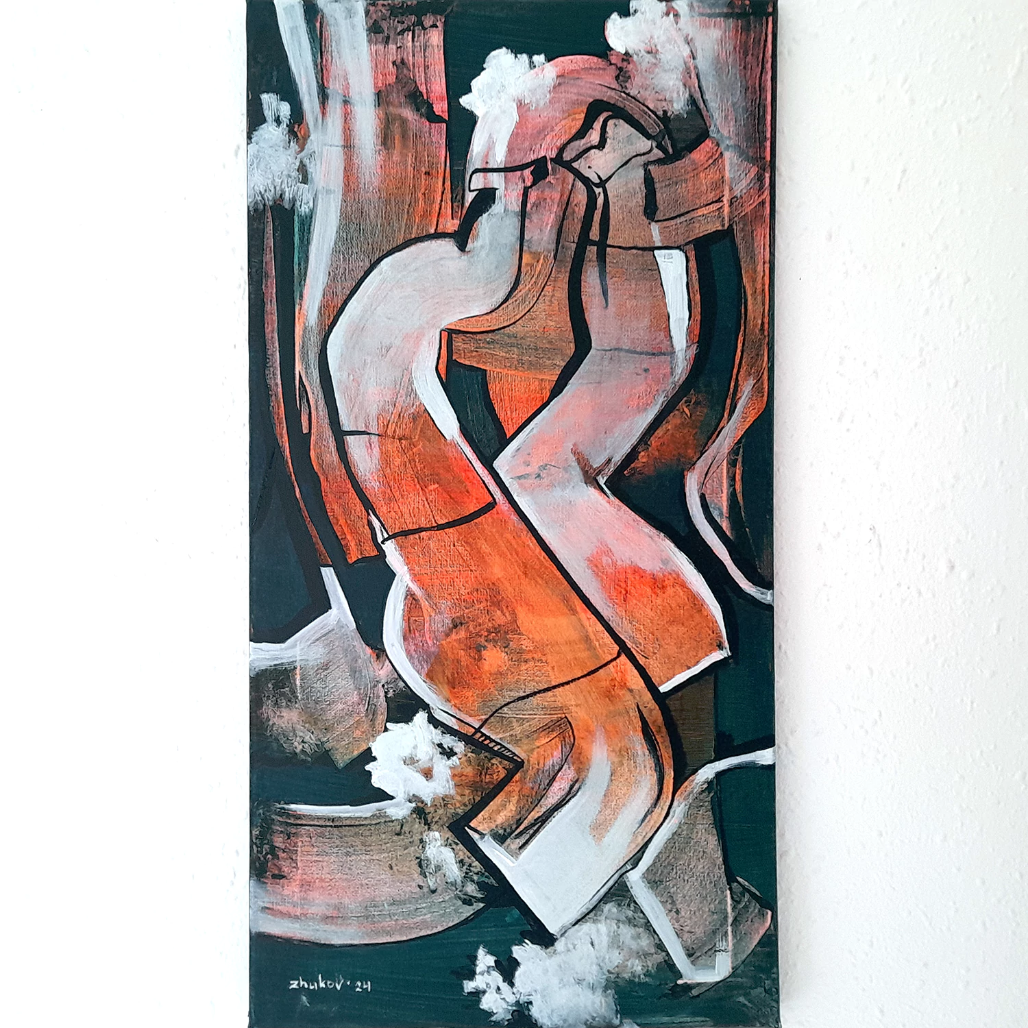 The artwork «Distorted Bottles» by Oleksiy Zhukov, 2024