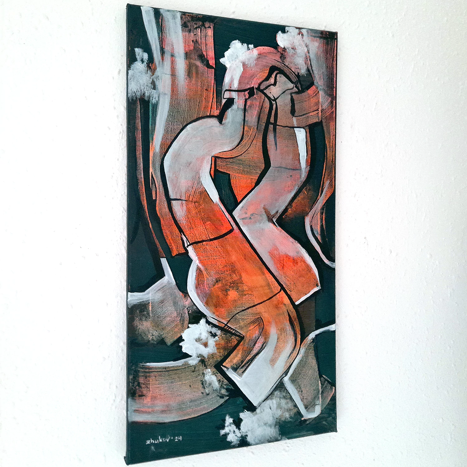 The artwork «Distorted Bottles» by Oleksiy Zhukov, 2024