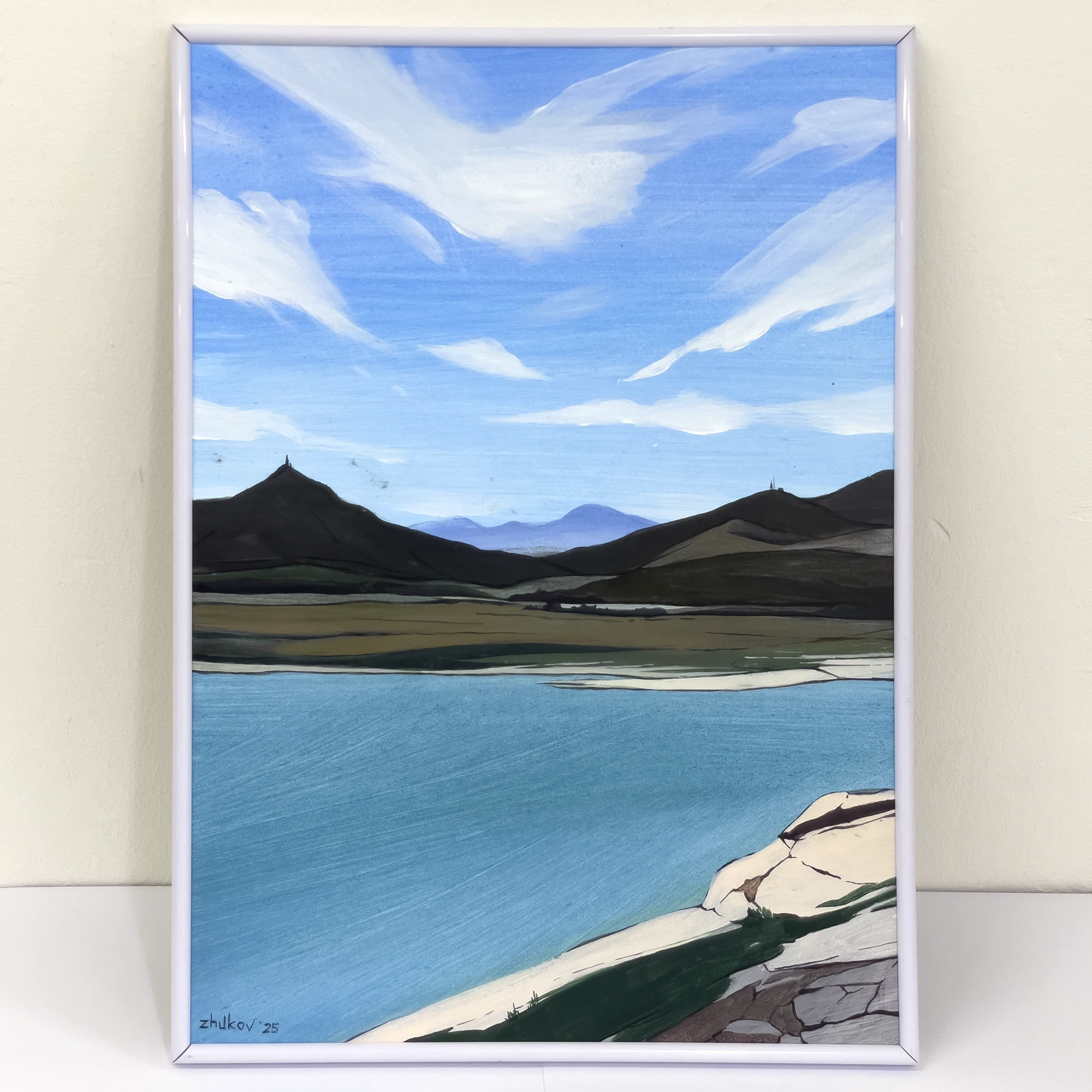 The artwork «Embalse de Amadorio» by Oleksiy Zhukov, 2025