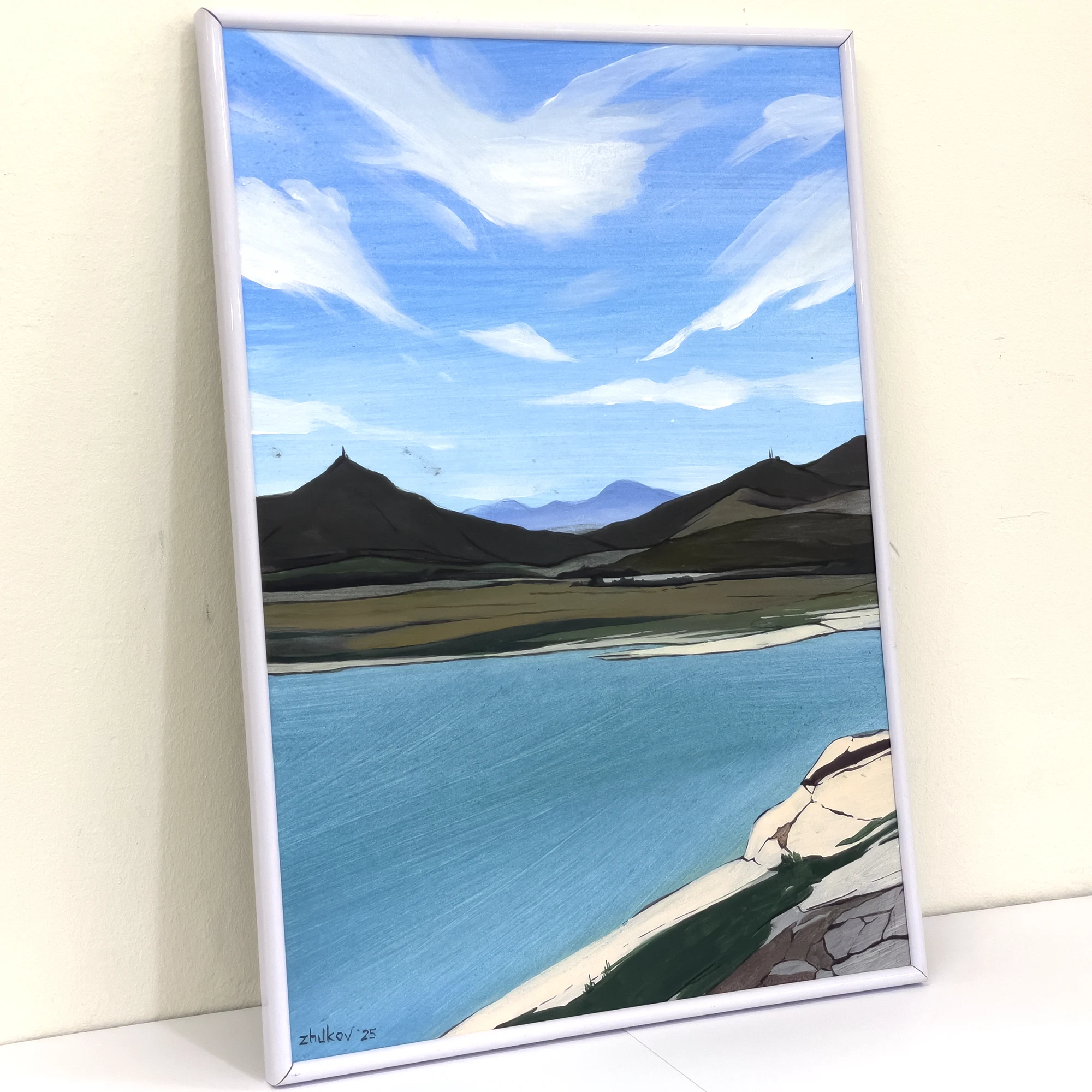 The artwork «Embalse de Amadorio» by Oleksiy Zhukov, 2025