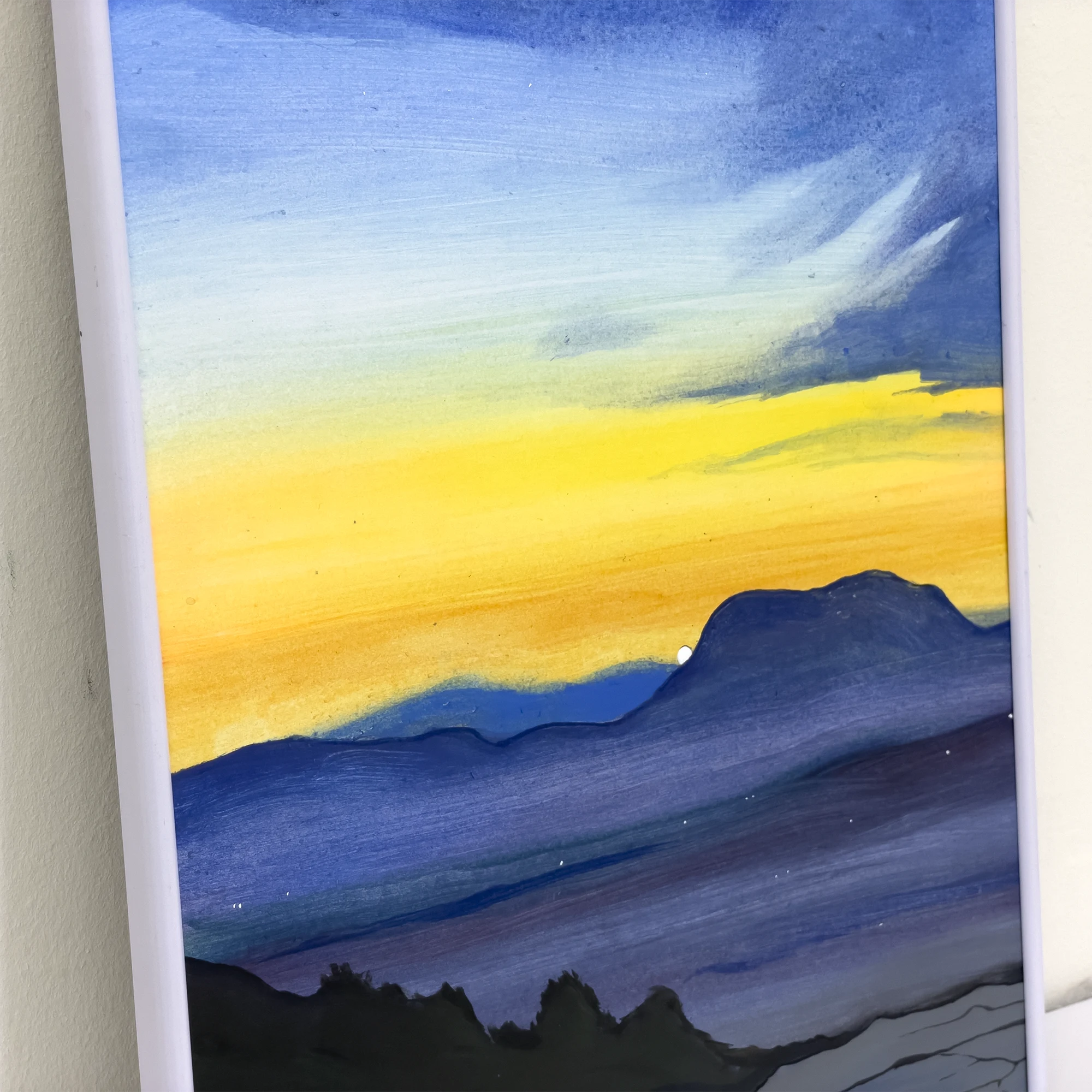 The artwork «Evening over Alicante - 2» by Oleksiy Zhukov, 2025