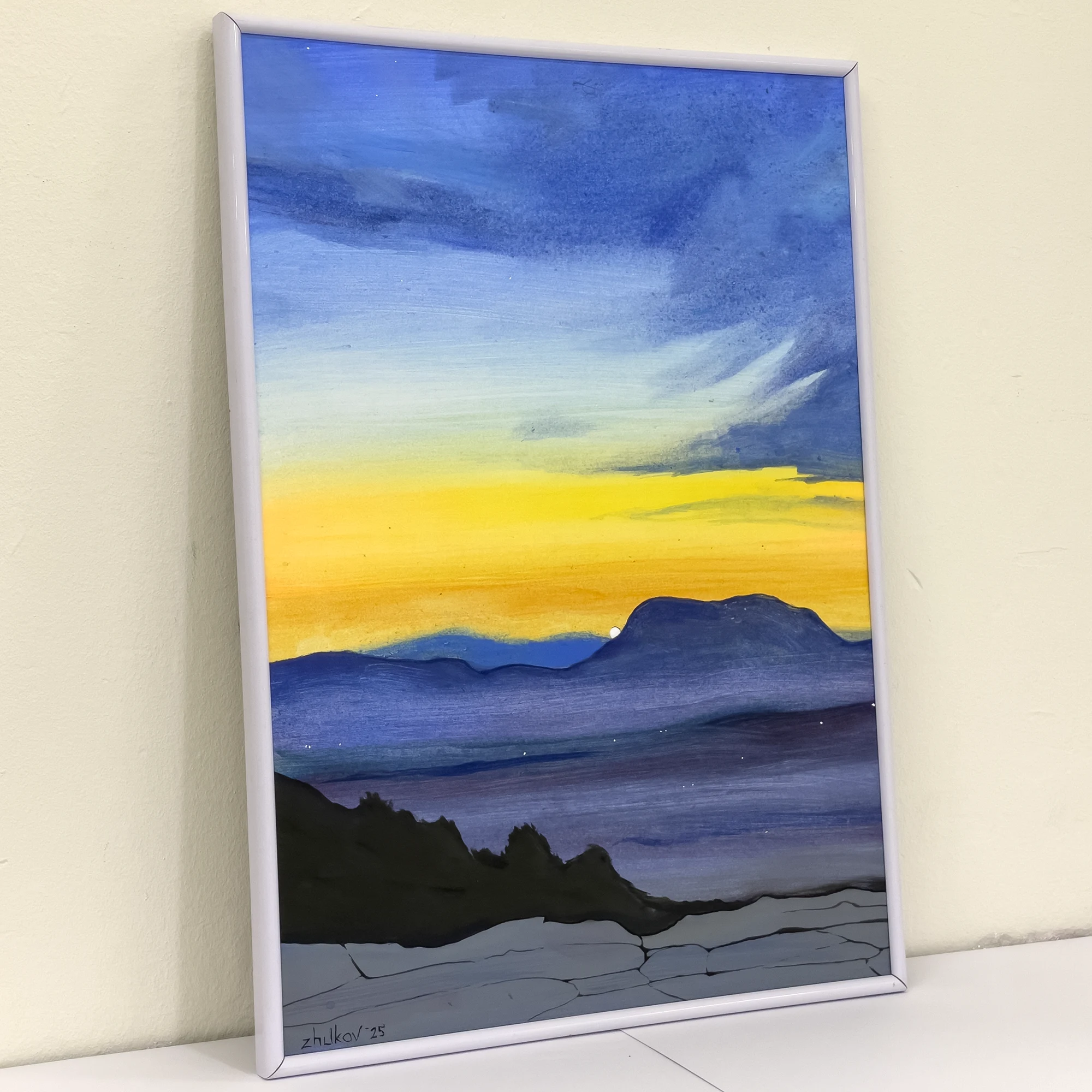The artwork «Evening over Alicante - 2» by Oleksiy Zhukov, 2025