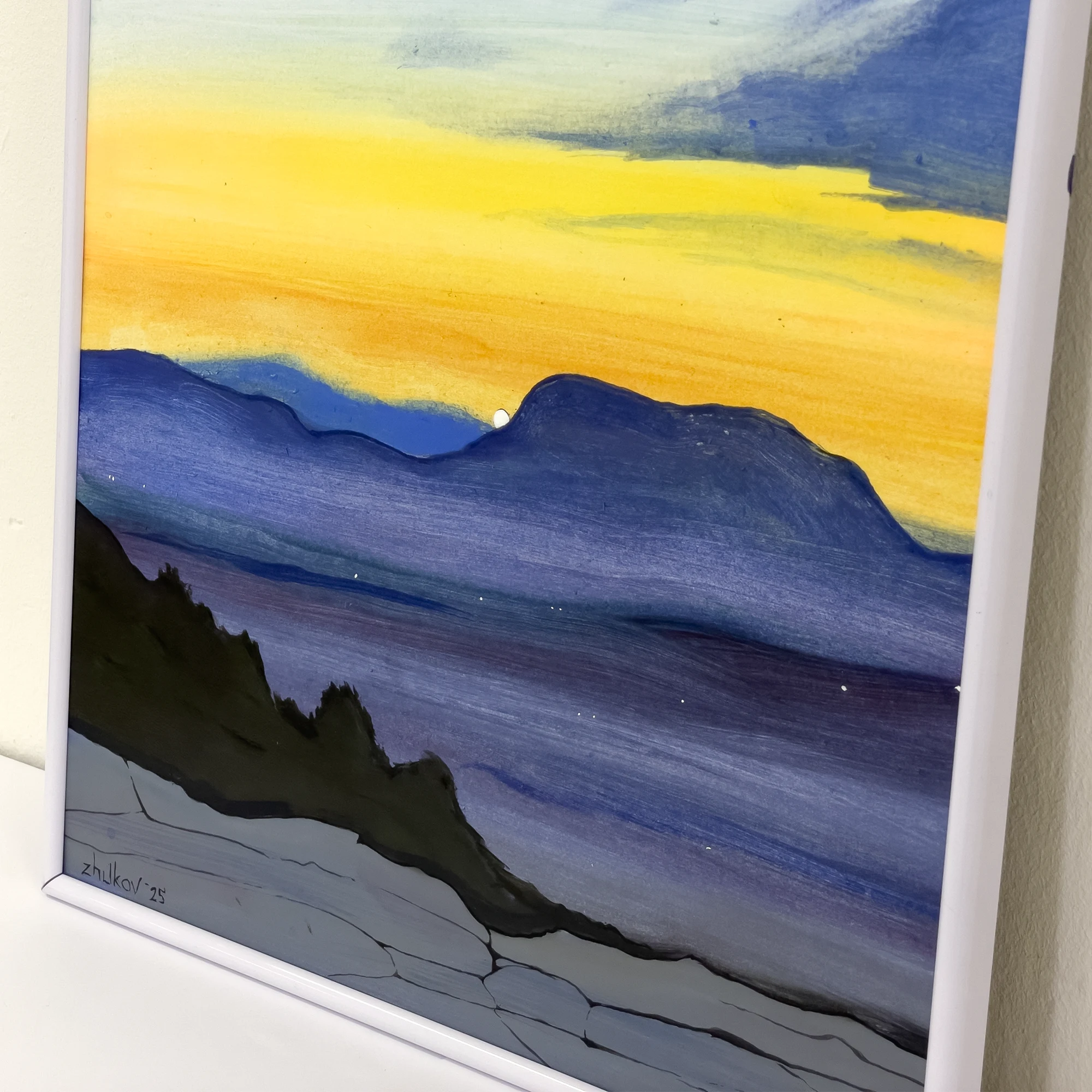 The artwork «Evening over Alicante - 2» by Oleksiy Zhukov, 2025