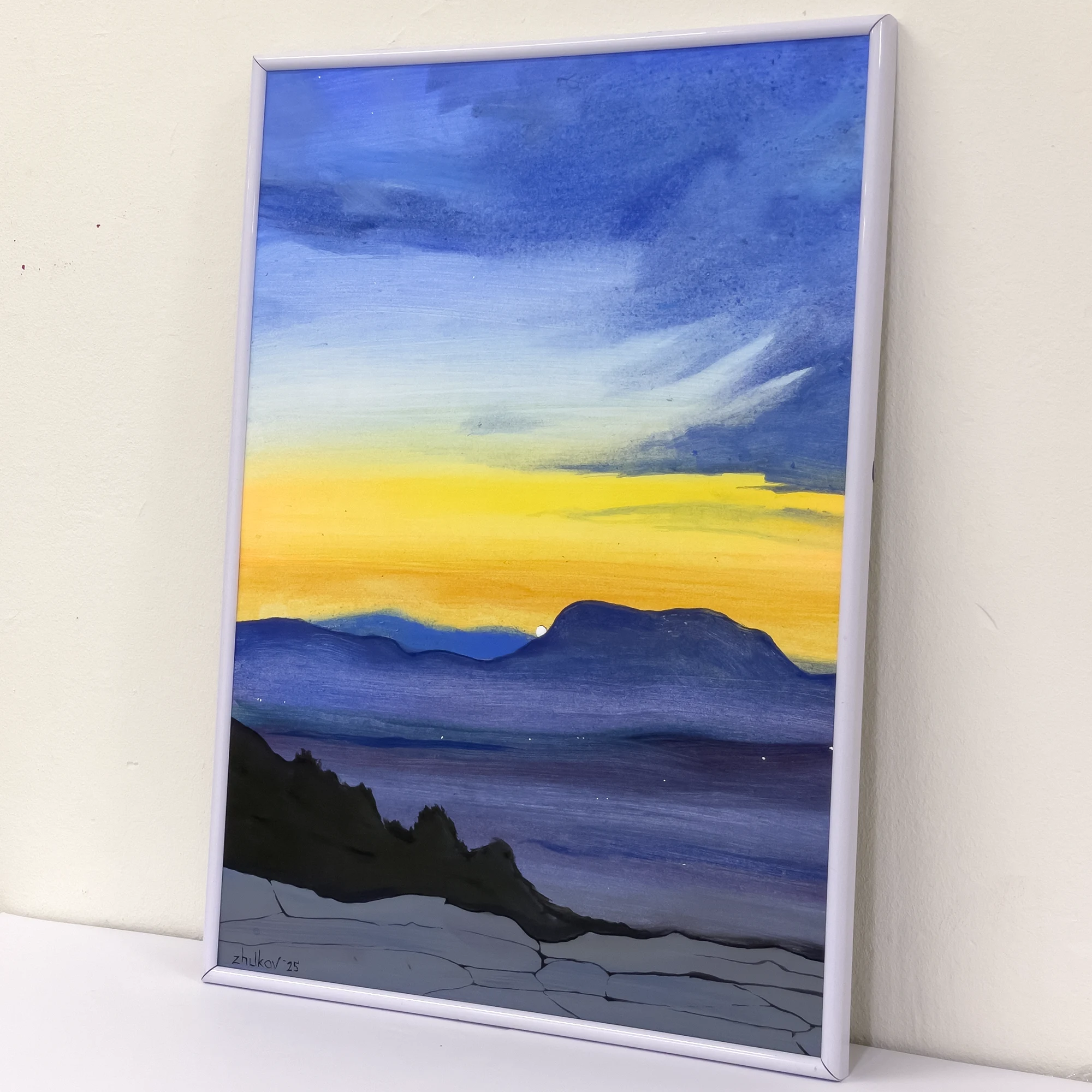 The artwork «Evening over Alicante - 2» by Oleksiy Zhukov, 2025