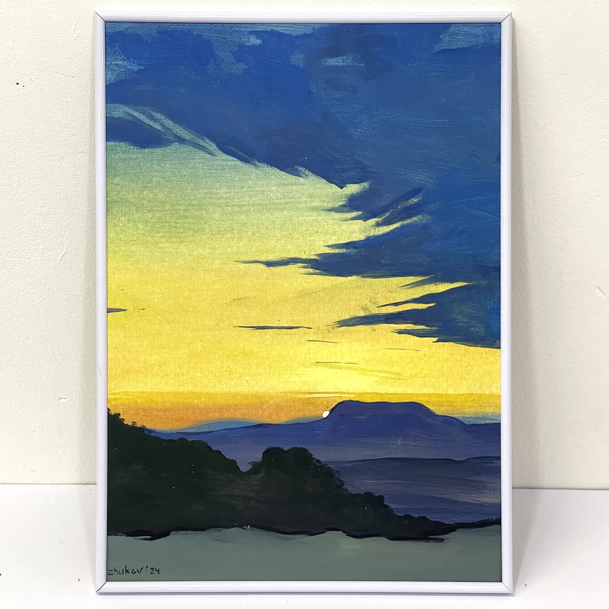 The artwork «Evening Over Alicante» by Oleksiy Zhukov, 2024 The artwork «Evening Over Alicante» by Oleksiy Zhukov, 2024