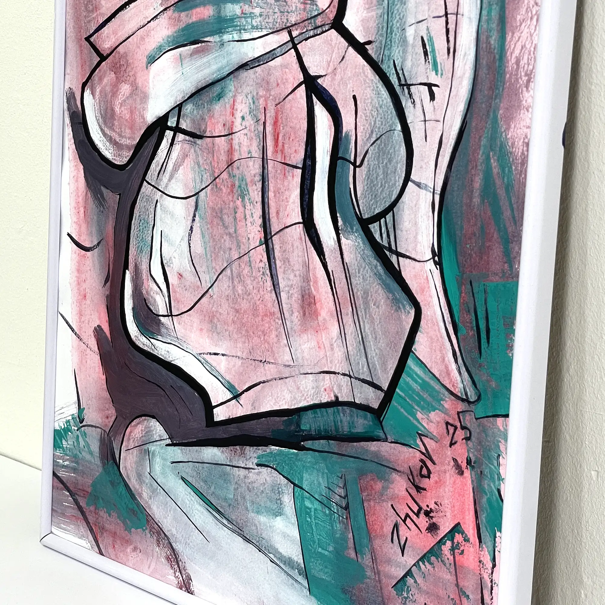 The artwork «Jug and Bottle» by Oleksiy Zhukov, 2025