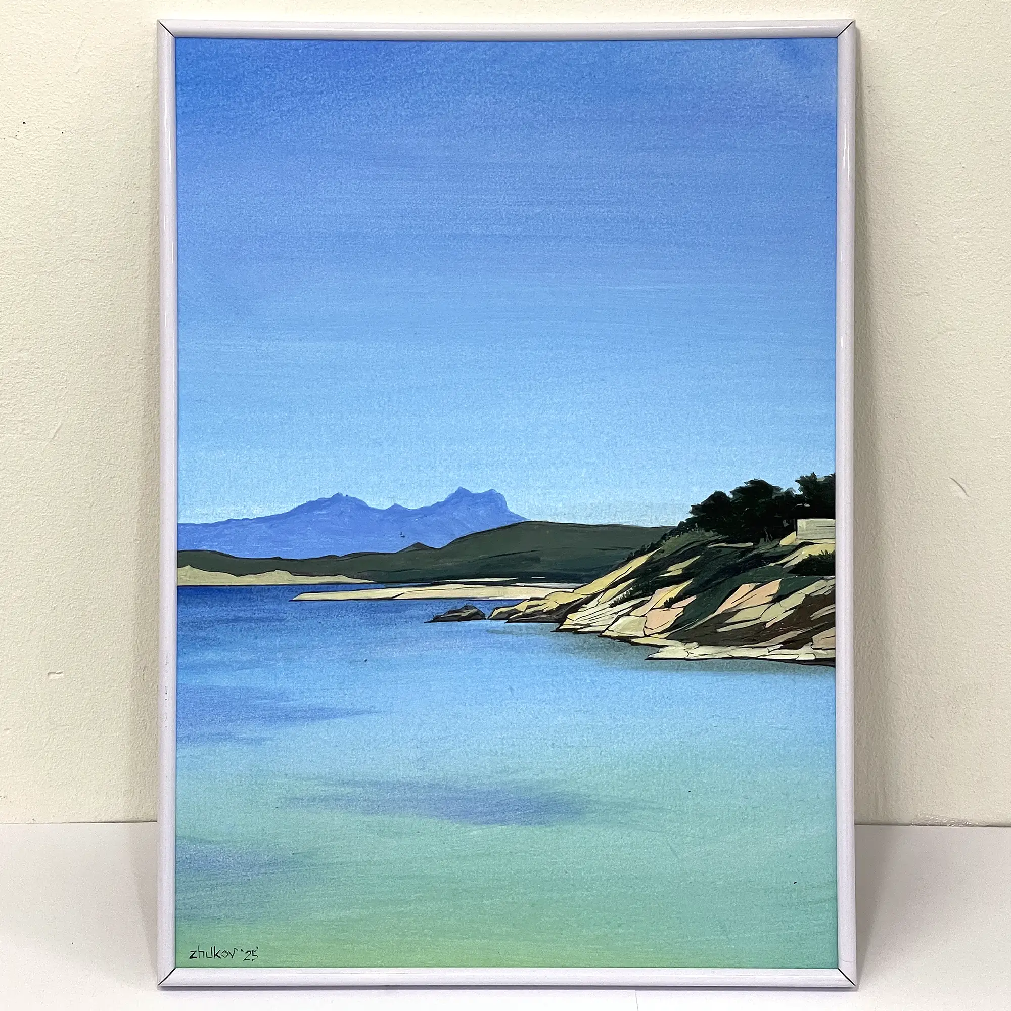 The artwork «Moraira Bay» by Oleksiy Zhukov, 2025 The artwork «Moraira Bay» by Oleksiy Zhukov, 2025