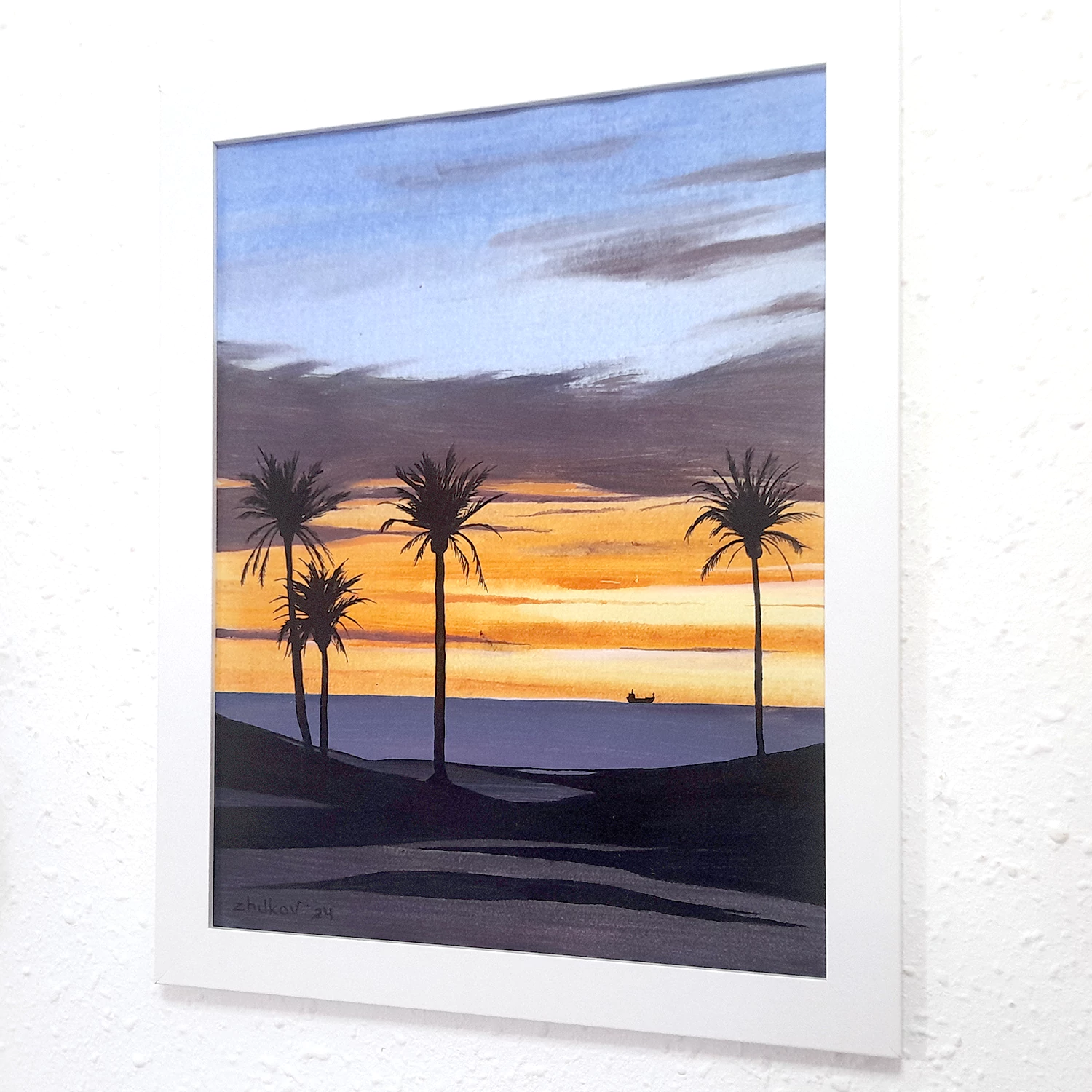 La obra del arte «Platja el Palmeral» de Oleksiy Zhukov, 2024