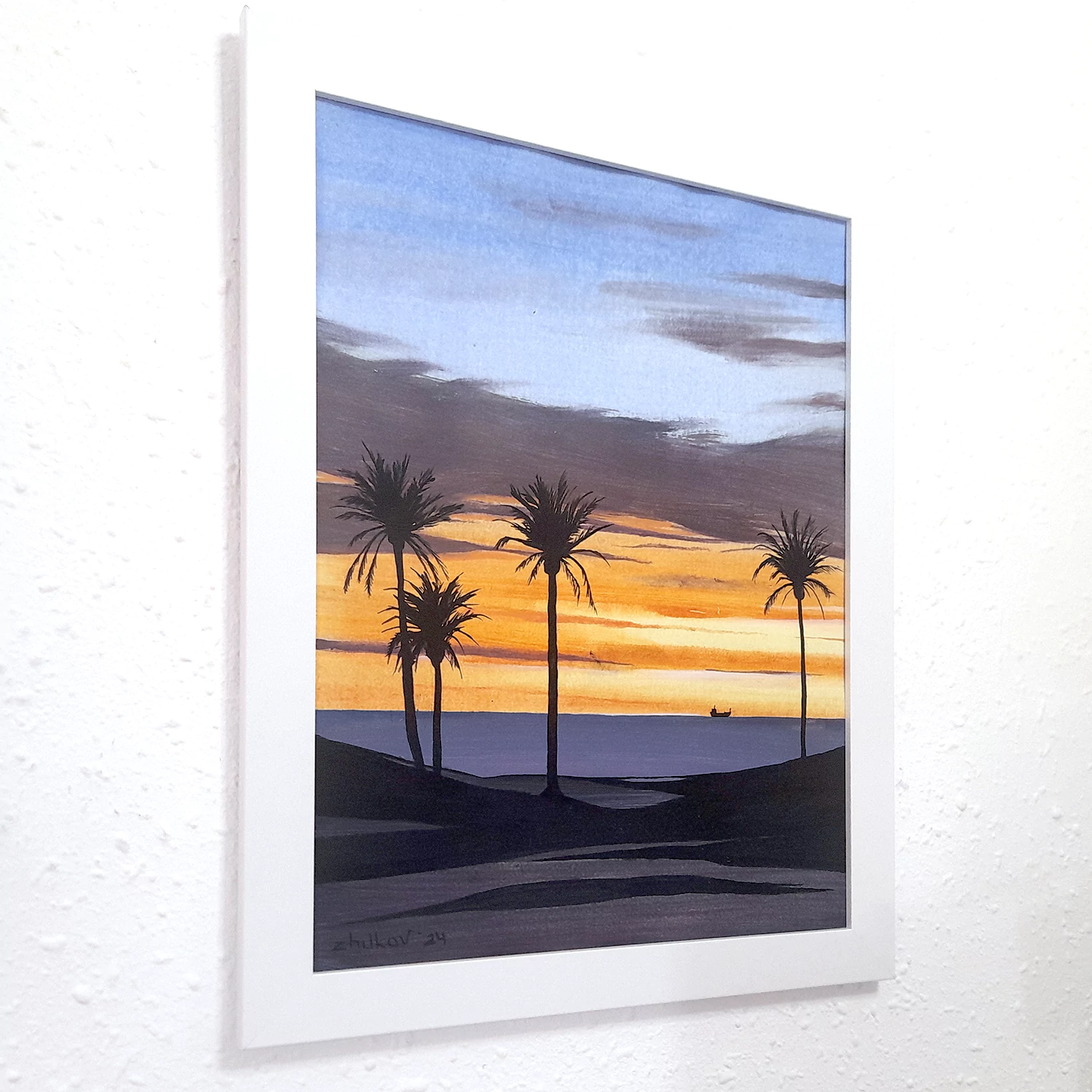 La obra del arte «Platja el Palmeral» de Oleksiy Zhukov, 2024