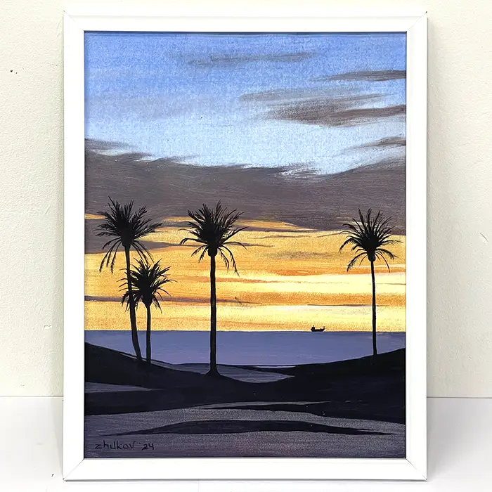 Artwork «Platja el Palmeral» • 2024 | Oleksiy Zhukov - @ozh.arts