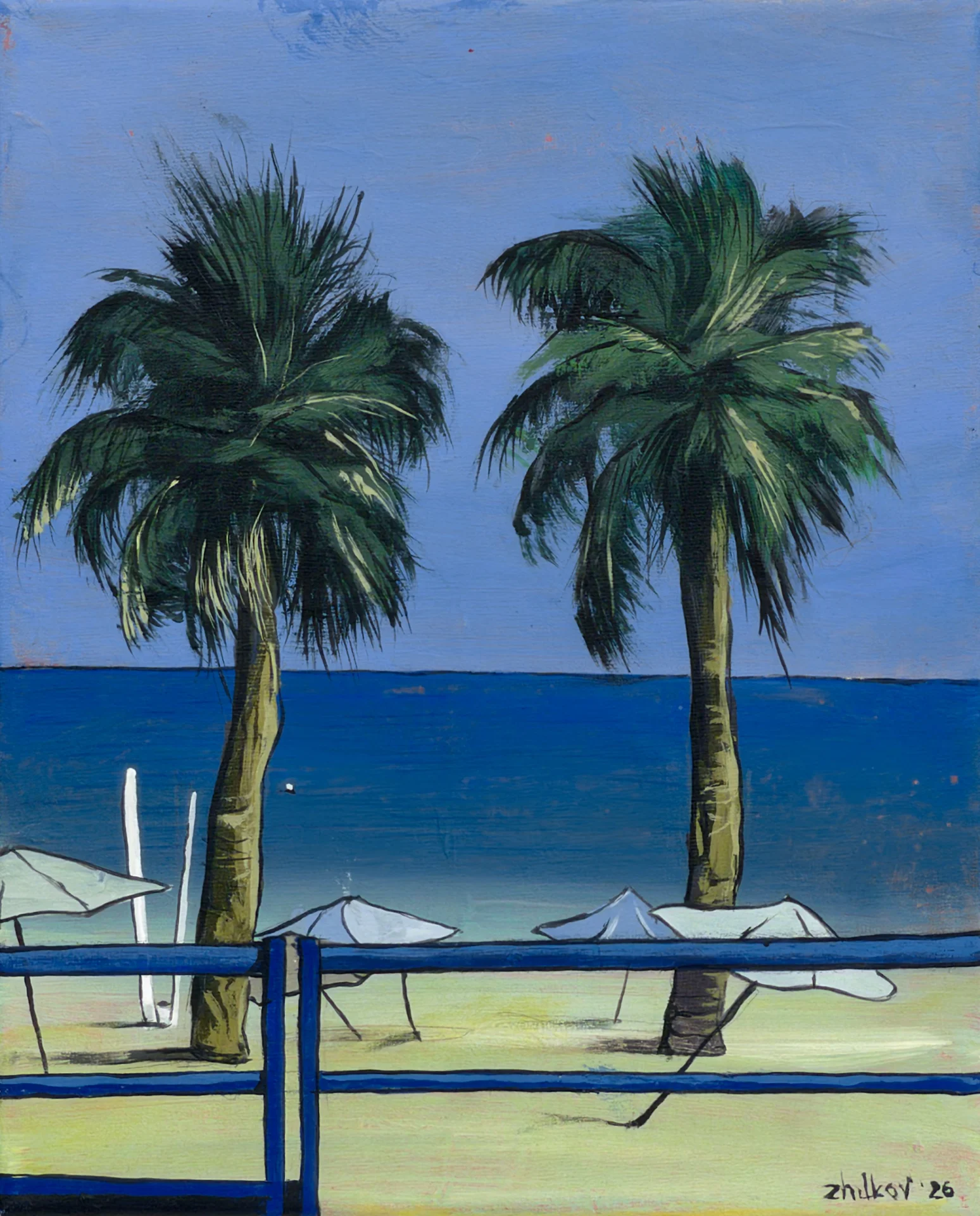 La obra del arte «Playa del Postiguet - 2» de Oleksiy Zhukov, 2026