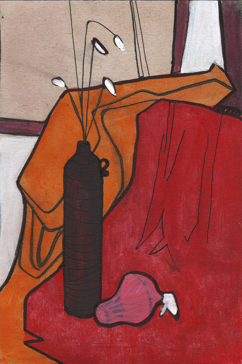 La obra del arte «Still life on the windowsill» de Oleksiy Zhukov, 2020