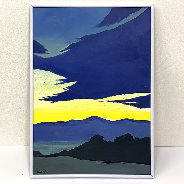 Твір «Sunset near El Prat» • 2024 | Олексій Жуков - @ozh.arts