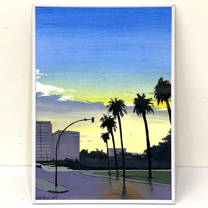Artwork  «Sunset over Alameda» • 2024 | Oleksiy Zhukov - @ozh.arts'