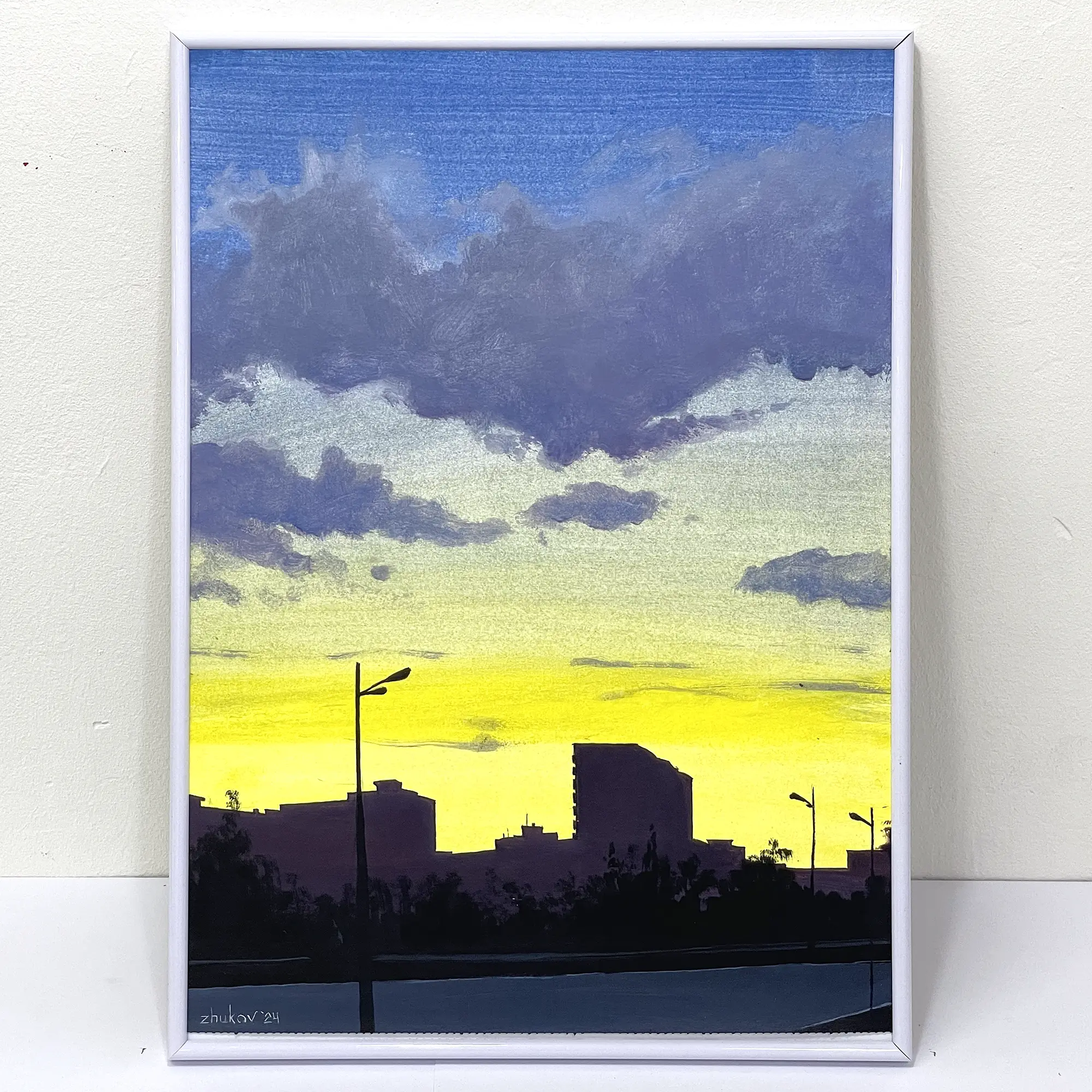 The artwork «Sunset over Campanar» by Oleksiy Zhukov, 2024 The artwork «Sunset over Campanar» by Oleksiy Zhukov, 2024