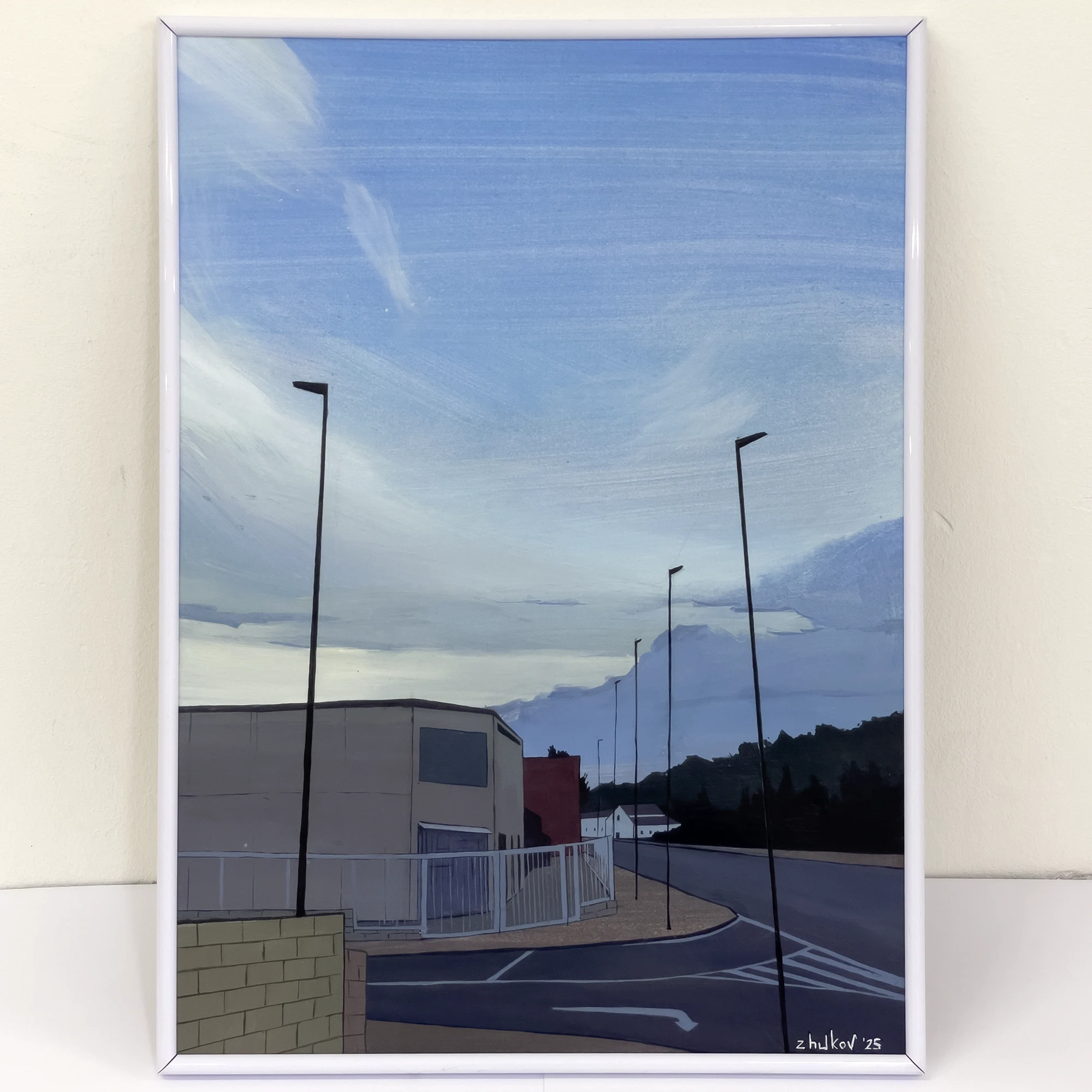 The artwork «Sunset over industrial area» by Oleksiy Zhukov, 2025 The artwork «Sunset over industrial area» by Oleksiy Zhukov, 2025