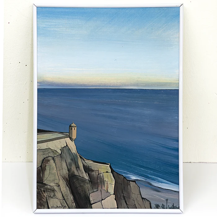 Твір «Sunset over Santa Barbara Castle» • 2026 | Олексій Жуков - @ozh.arts'