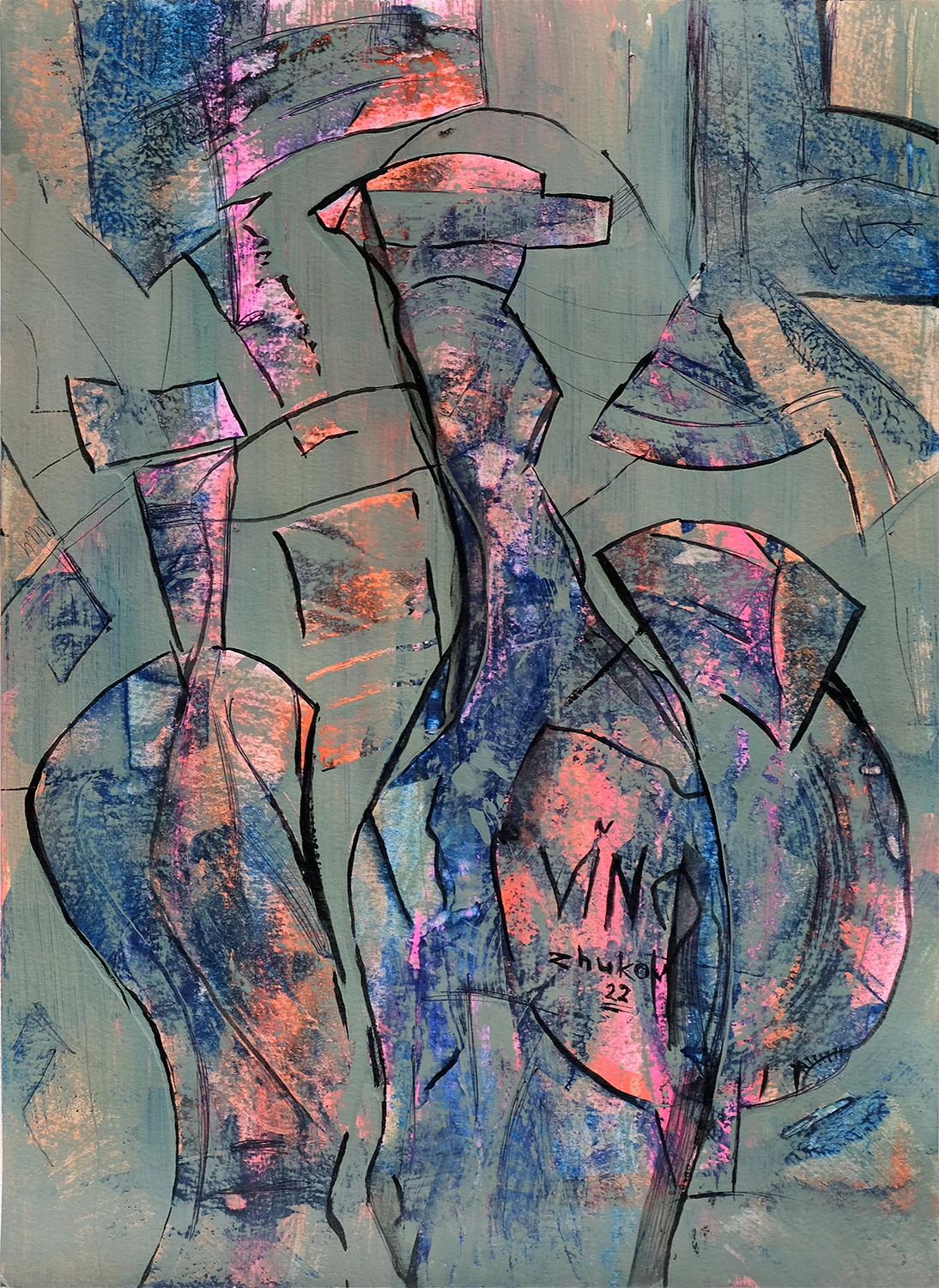 The artwork «Truth in wine» by Oleksiy Zhukov, 2022