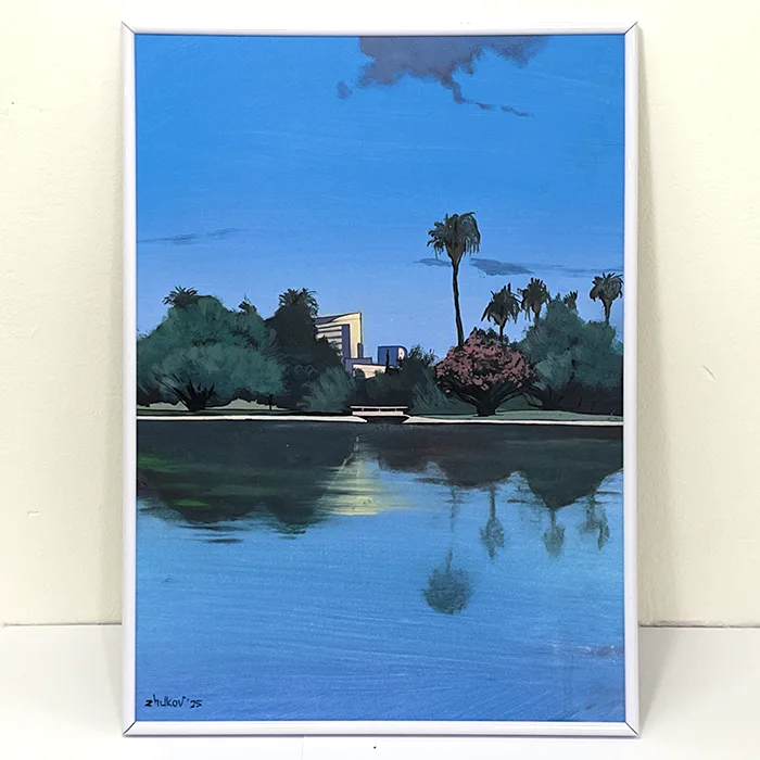Artwork  «Twilight in Turia Park» • 2025 | Oleksiy Zhukov - @ozh.arts'