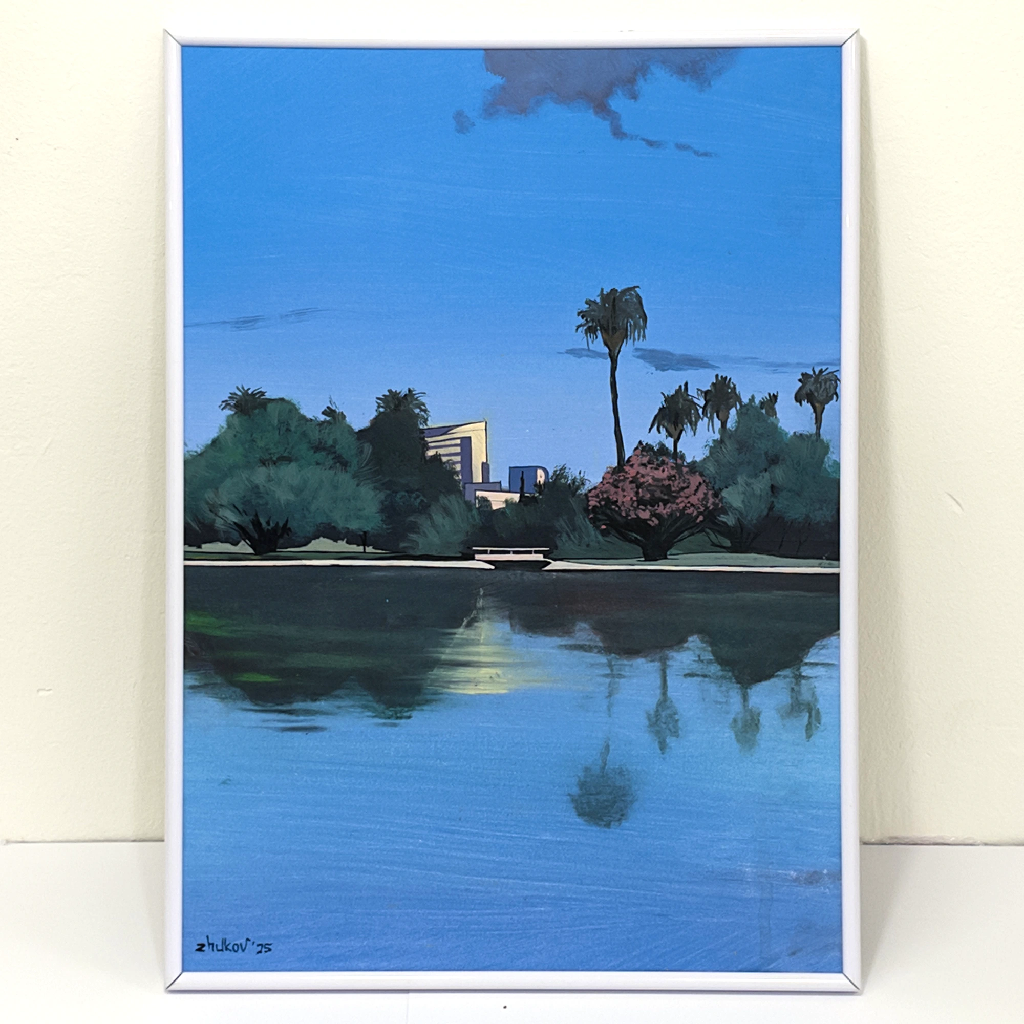 La obra del arte «Twilight in Turia Park» de Oleksiy Zhukov, 2025 La obra del arte «Twilight in Turia Park» de Oleksiy Zhukov, 2025