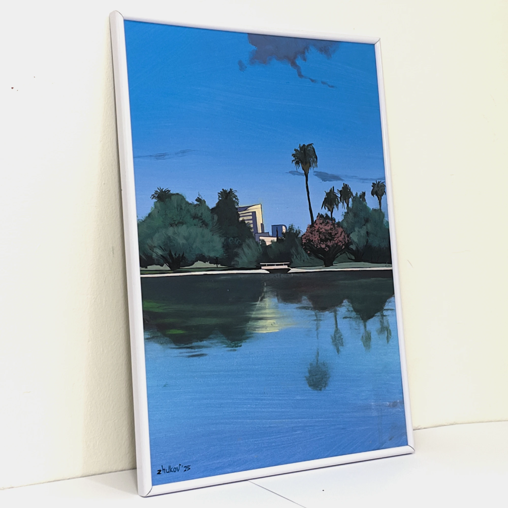 La obra del arte «Twilight in Turia Park» de Oleksiy Zhukov, 2025