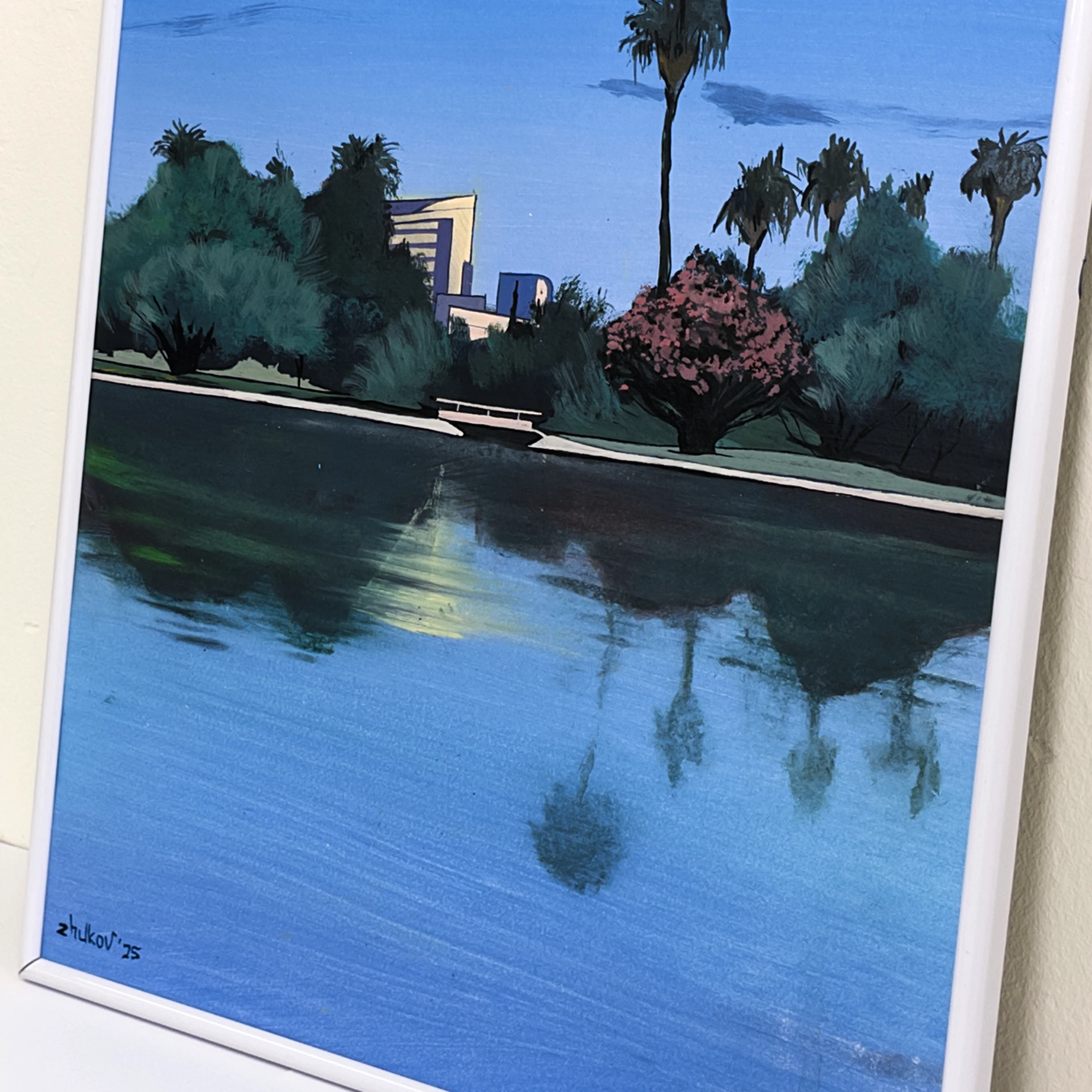 La obra del arte «Twilight in Turia Park» de Oleksiy Zhukov, 2025