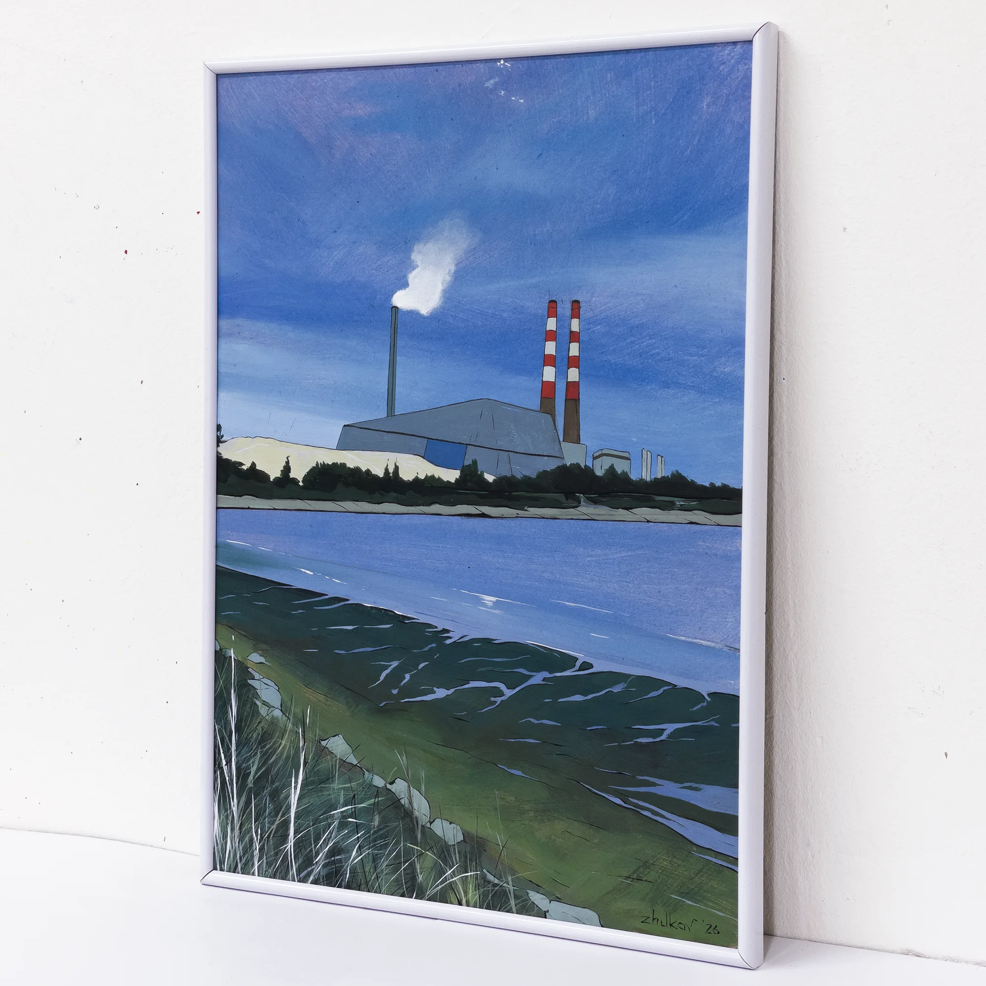The artwork «View of Poolbeg» by Oleksiy Zhukov, 2026