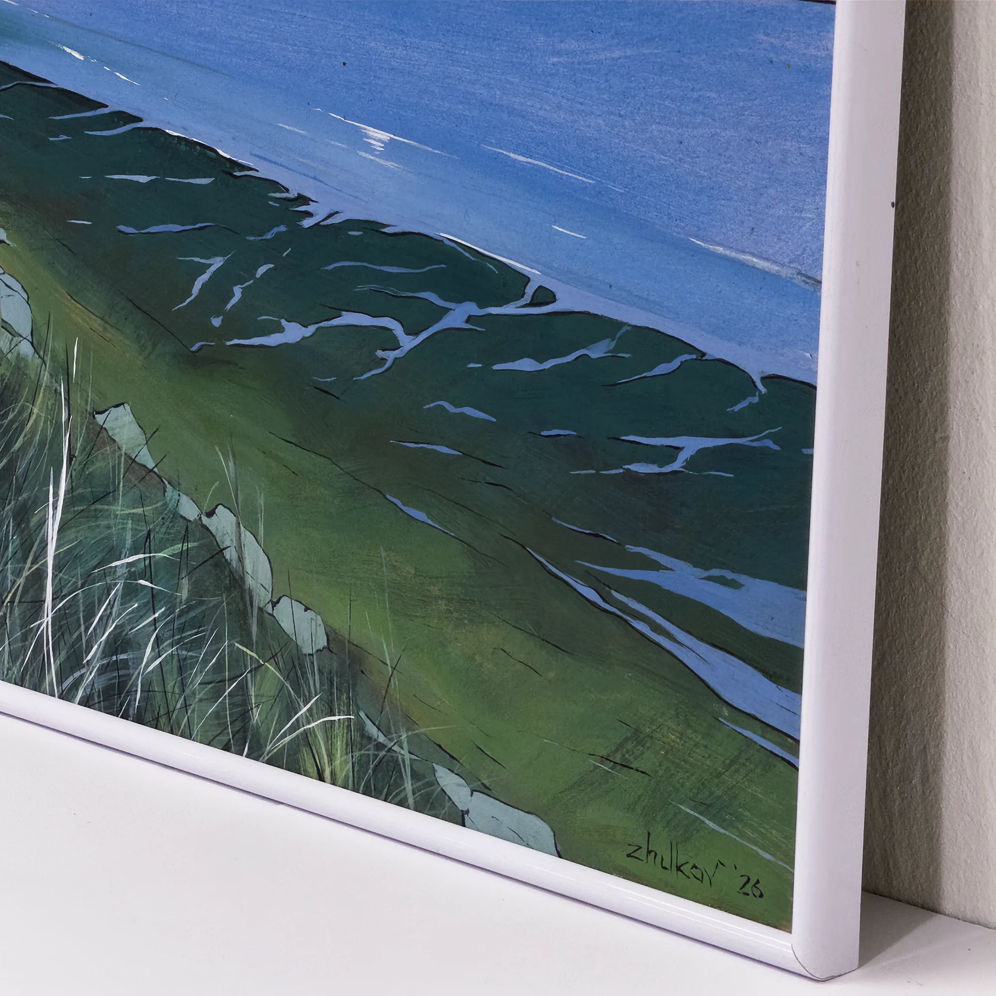 The artwork «View of Poolbeg» by Oleksiy Zhukov, 2026