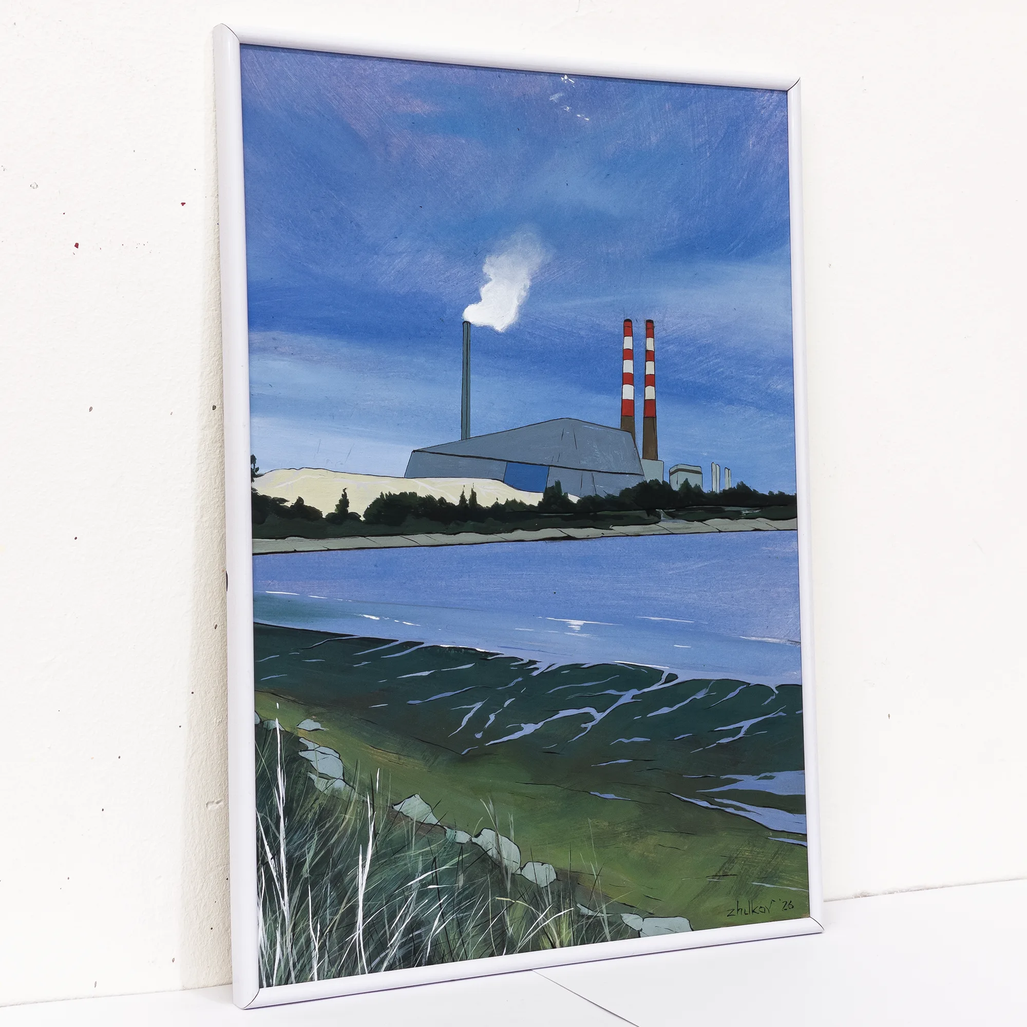 The artwork «View of Poolbeg» by Oleksiy Zhukov, 2026