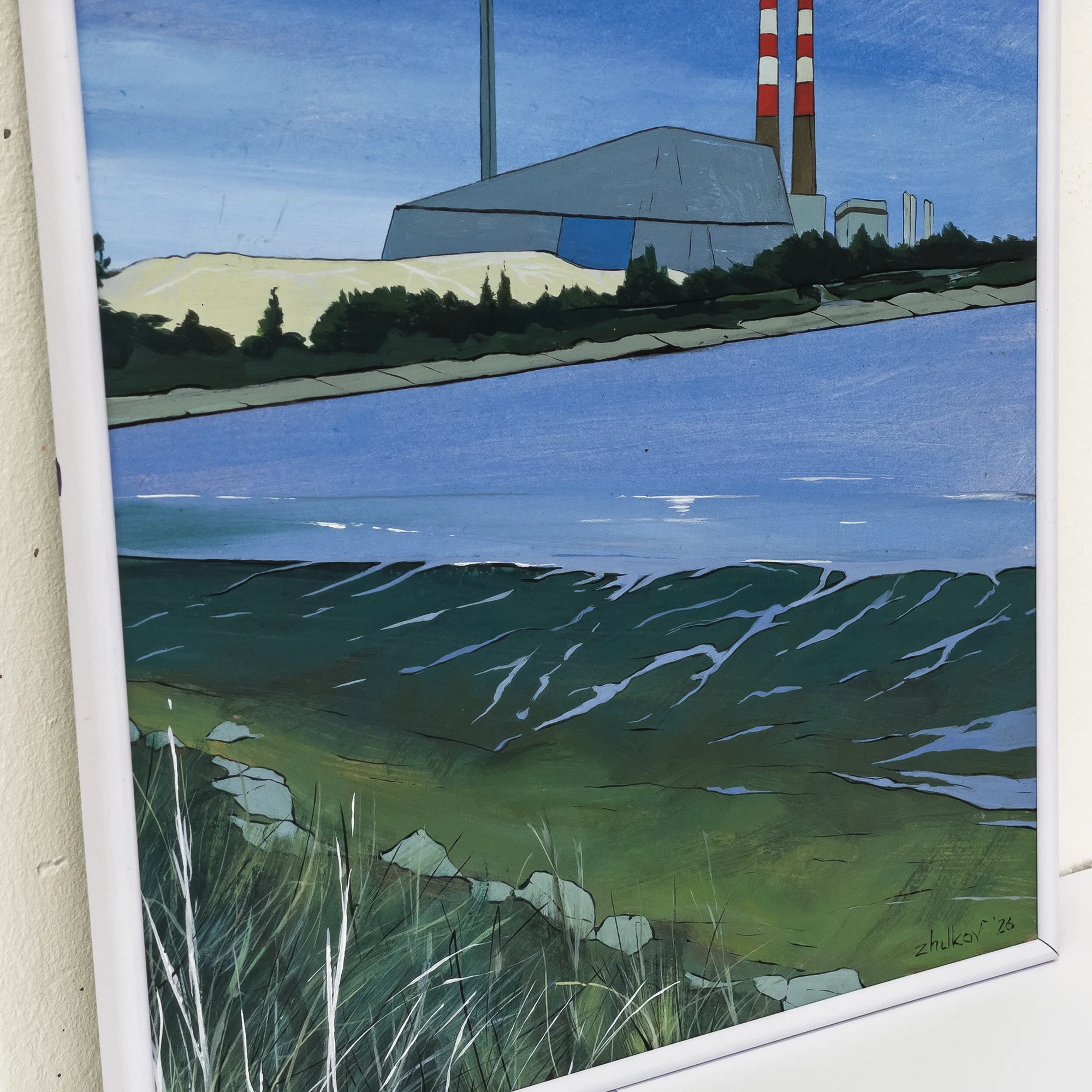 The artwork «View of Poolbeg» by Oleksiy Zhukov, 2026