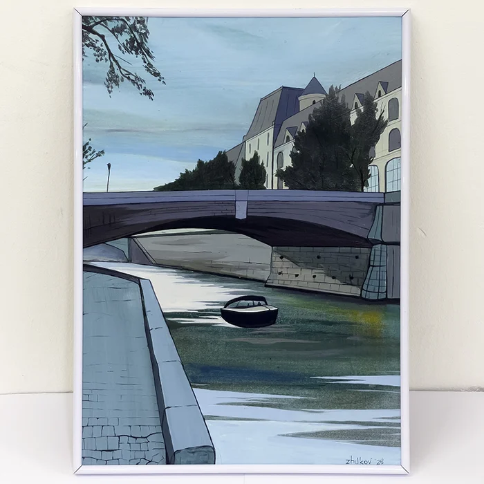 Твір «View of the Seine» • 2025 | Олексій Жуков - @ozh.arts Твір «View of the Seine» • 2025 | Олексій Жуков - @ozh.arts