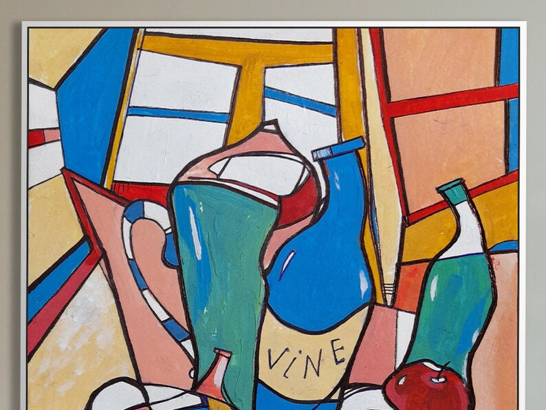 The artwork «Wine on the table» by Oleksiy Zhukov, 2021
