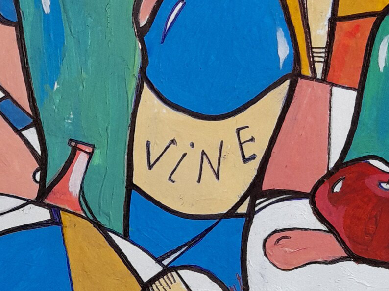 The artwork «Wine on the table» by Oleksiy Zhukov, 2021